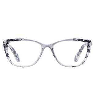 Elara Onyx Marble – Lentes de Lectura Cat-Eye para Mujer con Filtro Azul