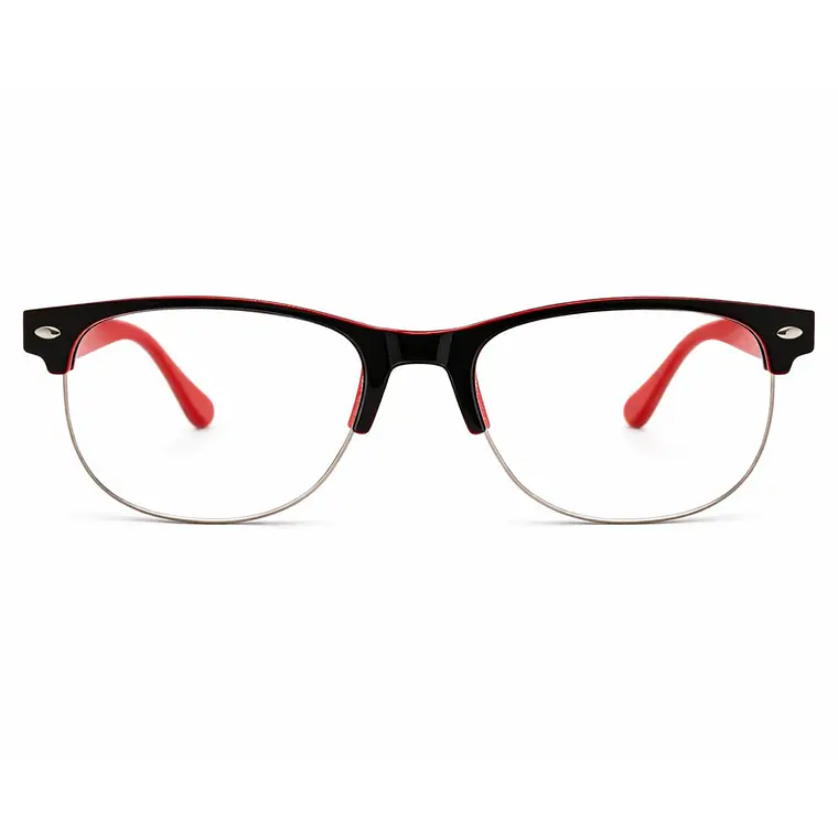 Neo Crimson Edge – Lentes de Lectura Vintage Rojo/Negro 1