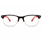 Neo Crimson Edge – Lentes de Lectura Vintage Rojo/Negro - Miniatura 1