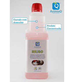 RIUSO - PRODUCTO CONCENTRADO - Multiusos, lava y desodoriza - 1L