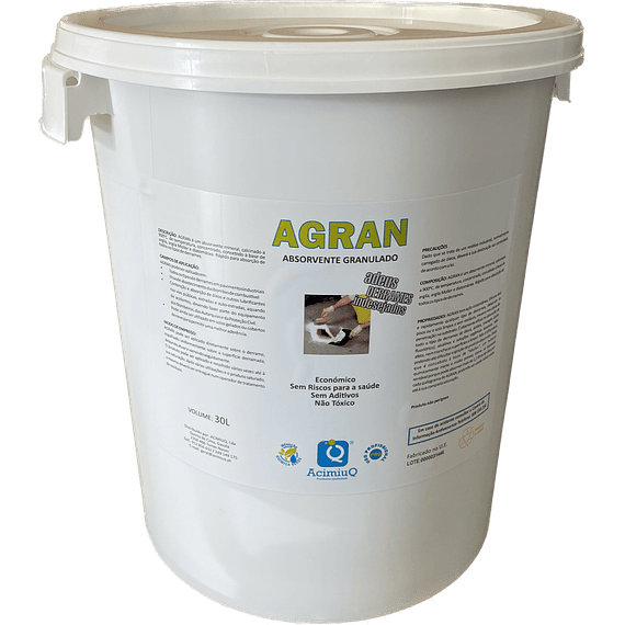 AGRAN - Absorvente mineral granulado 30/60 - 30L
