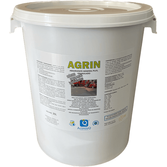 AGRIN - Absorvente mineral plus granulado 20/60 - 30L