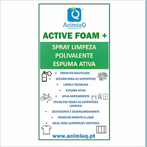 ACTIVE FOAM + Spray limpeza polivalente espuma ativa