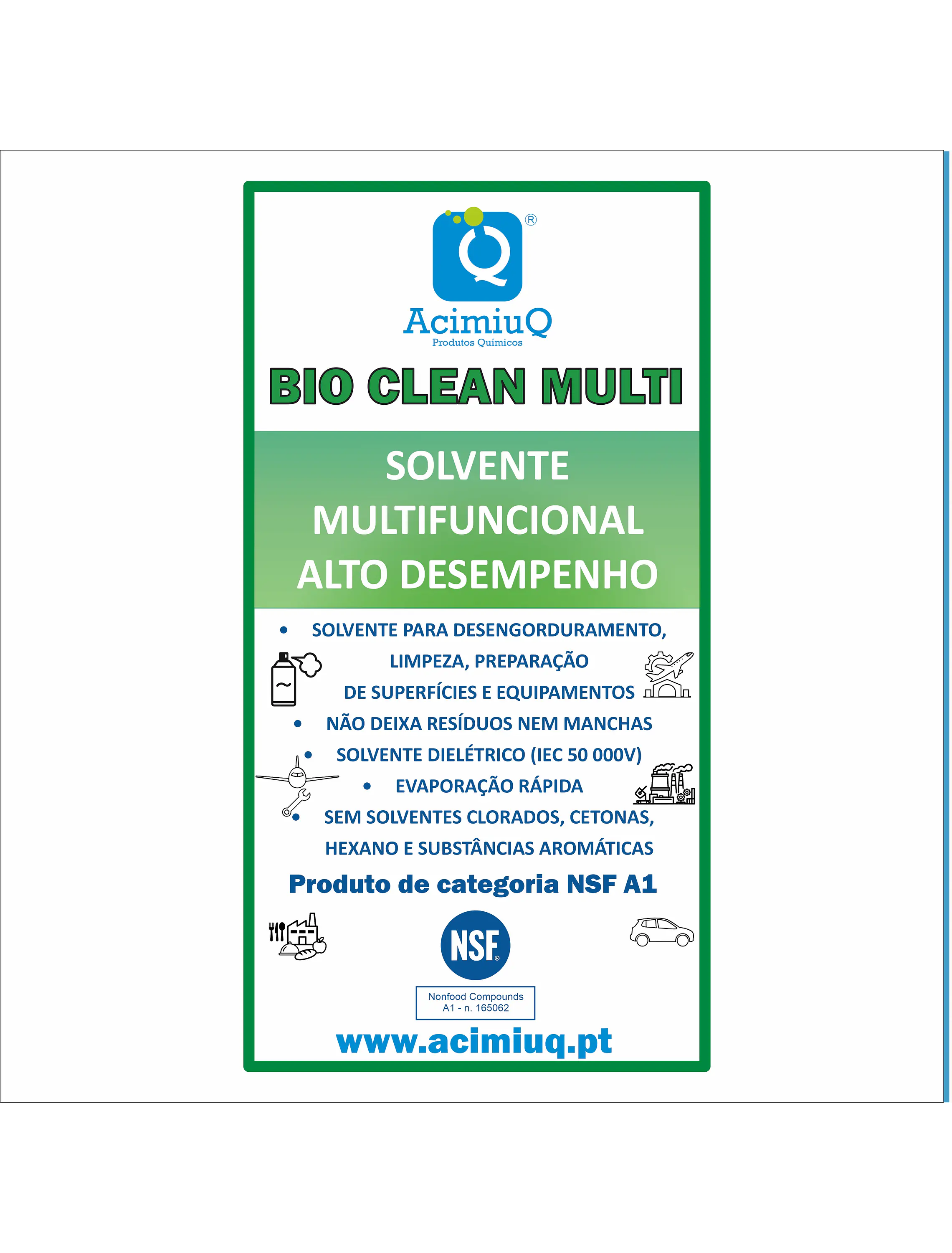 BIO CLEAN MULTI - Solvente multifuncional de alto desempenho  1
