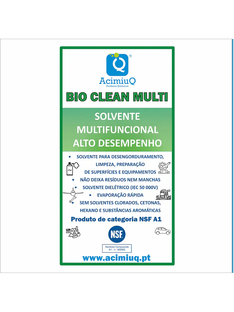 BIO CLEAN MULTI - Solvente multifuncional de alto desempenho  1