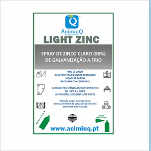 LIGHTZINC - Spray de zinco claro (98%) de galvanização a frio