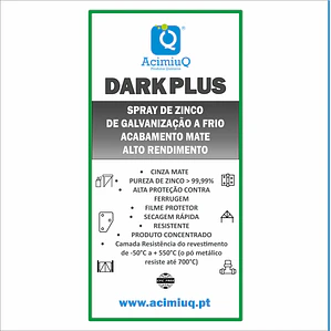 DARKPLUS - Spray de galvanização a frio de acabamento mate 