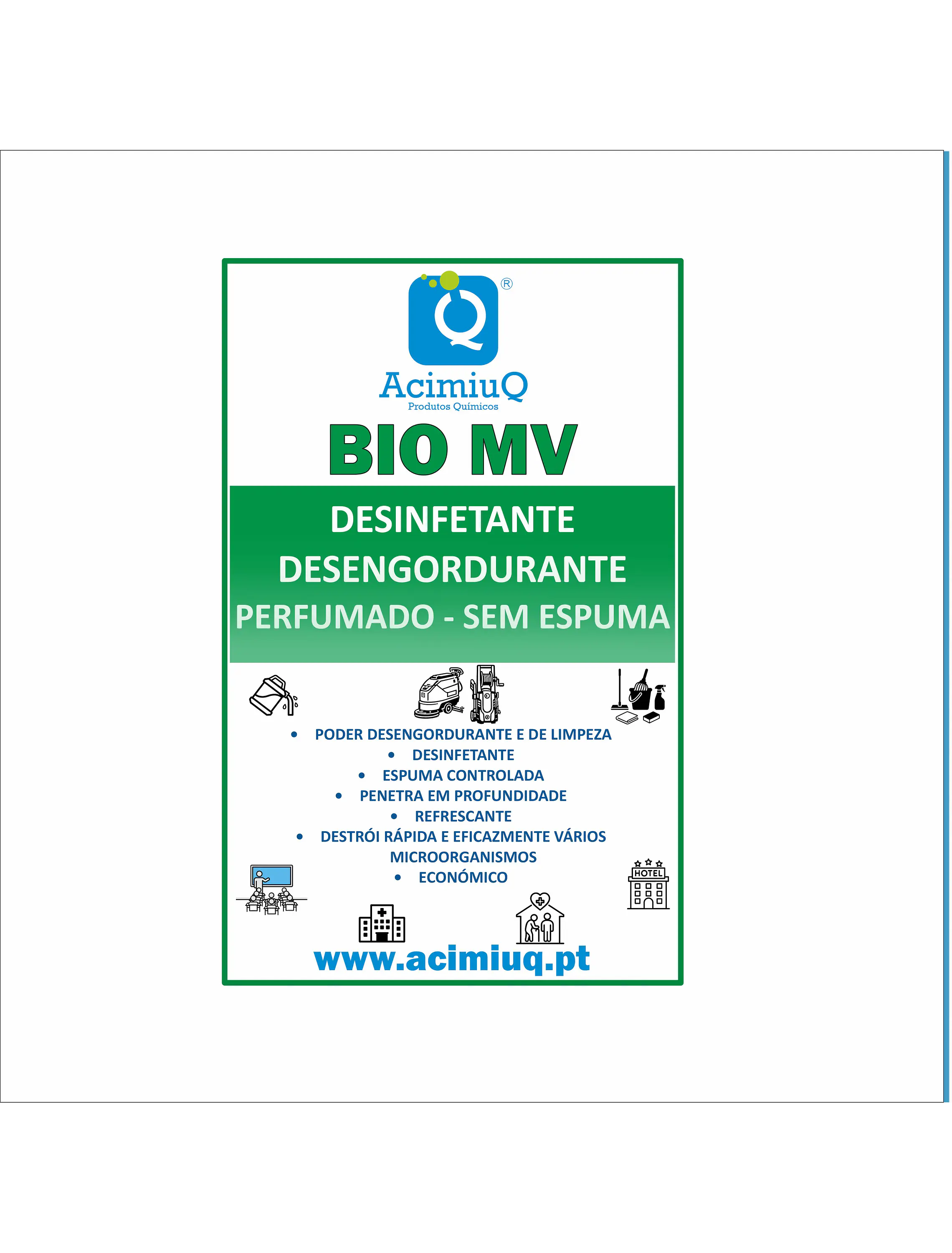 BIO MV - DESIMFETANTE DESENGORDURANTE PERFUMADO - SEM ESPUMA  1