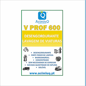 V PROF 600 - DESENGORDURANTE LAVAGEM DE VIATURAS