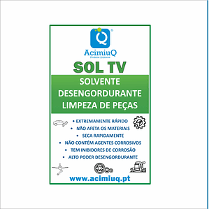 SOL TV  - SOLVENTE DE LIMPEZA VOLÁTIL 