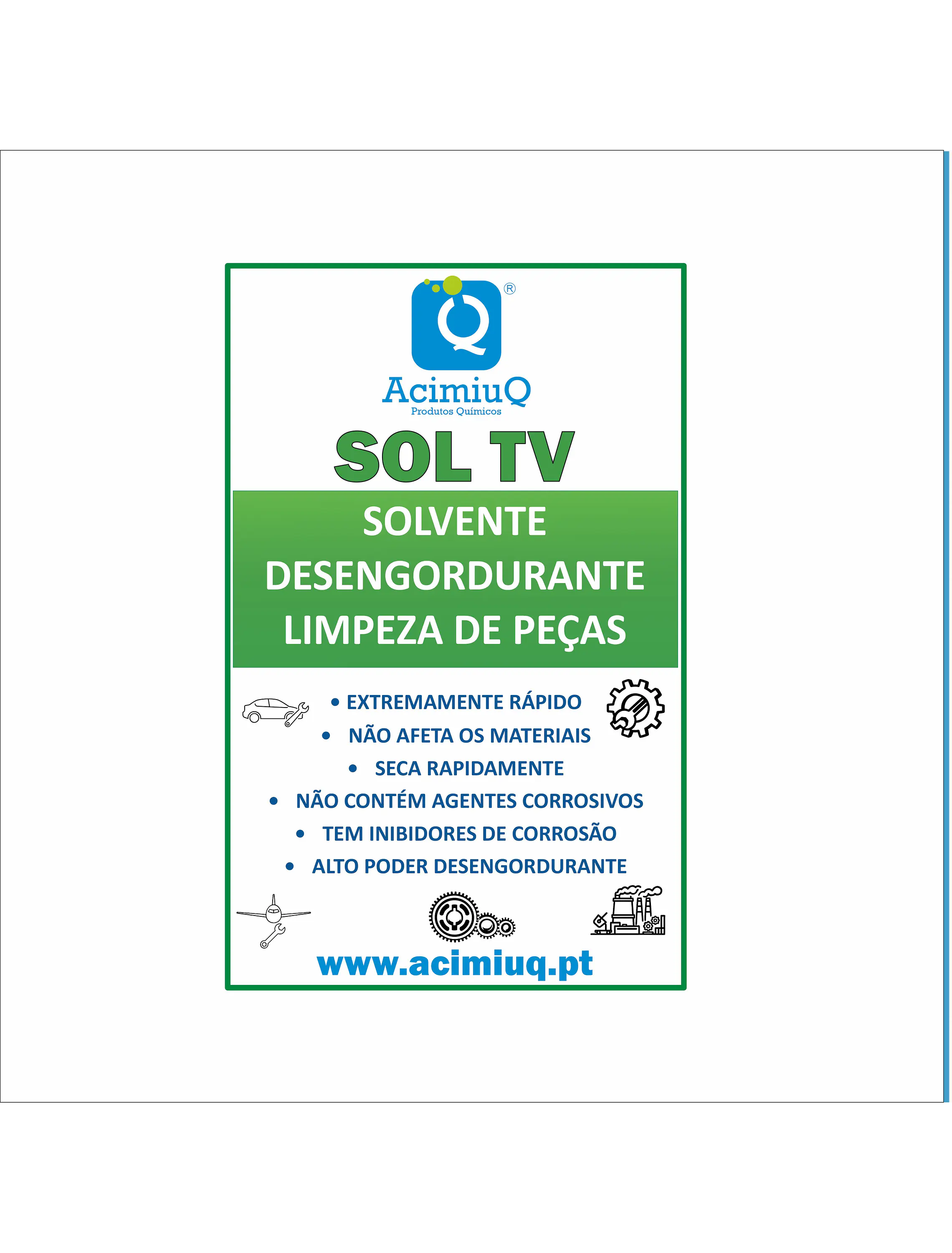 SOL TV  - SOLVENTE DE LIMPEZA VOLÁTIL   1