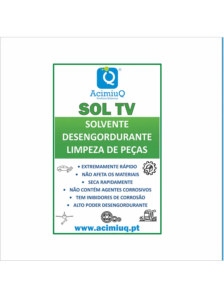 SOL TV  - SOLVENTE DE LIMPEZA VOLÁTIL   1