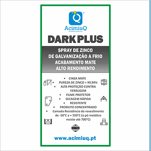 DARKPLUS - Spray de galvanização a frio de acabamento mate  