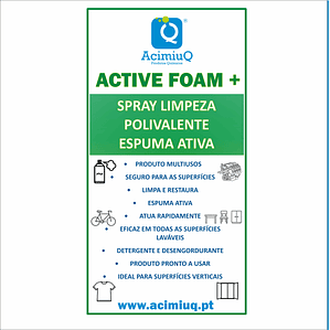 ACTIVE FOAM + Spray limpeza polivalente espuma ativa 