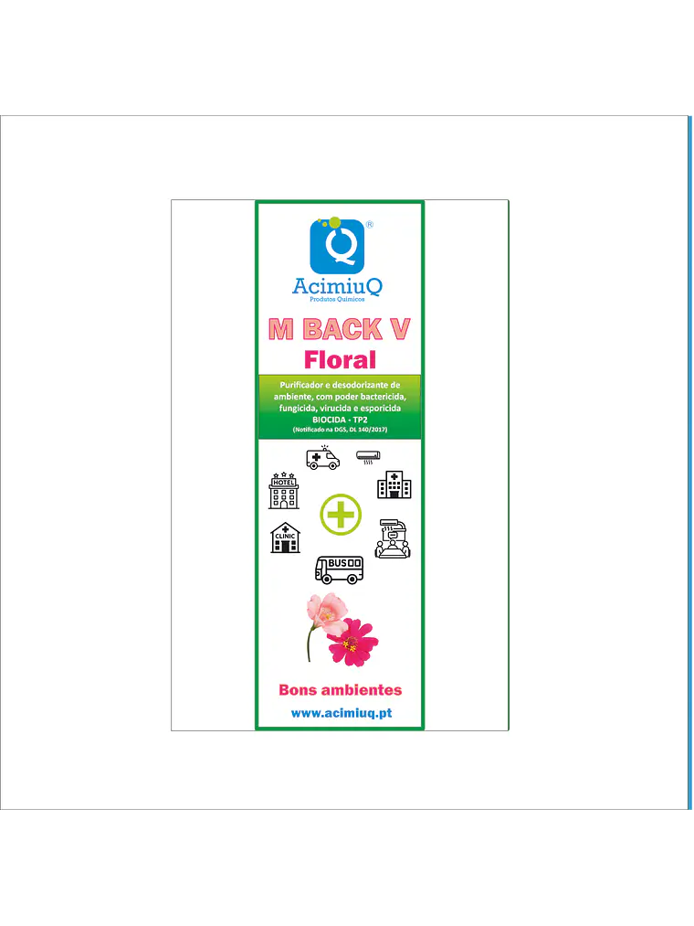 M BACK V - Purificador e desodorizante de ambiente com poder bactericida, fungicida, virucida e esporicida. 5