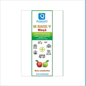 M BACK V - Purificador e desodorizante de ambiente com poder bactericida, fungicida, virucida e esporicida.