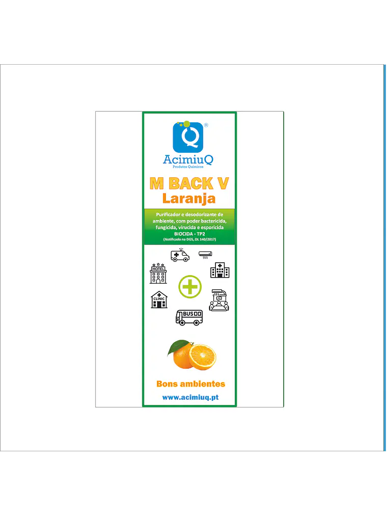 M BACK V - Purificador e desodorizante de ambiente com poder bactericida, fungicida, virucida e esporicida. 4