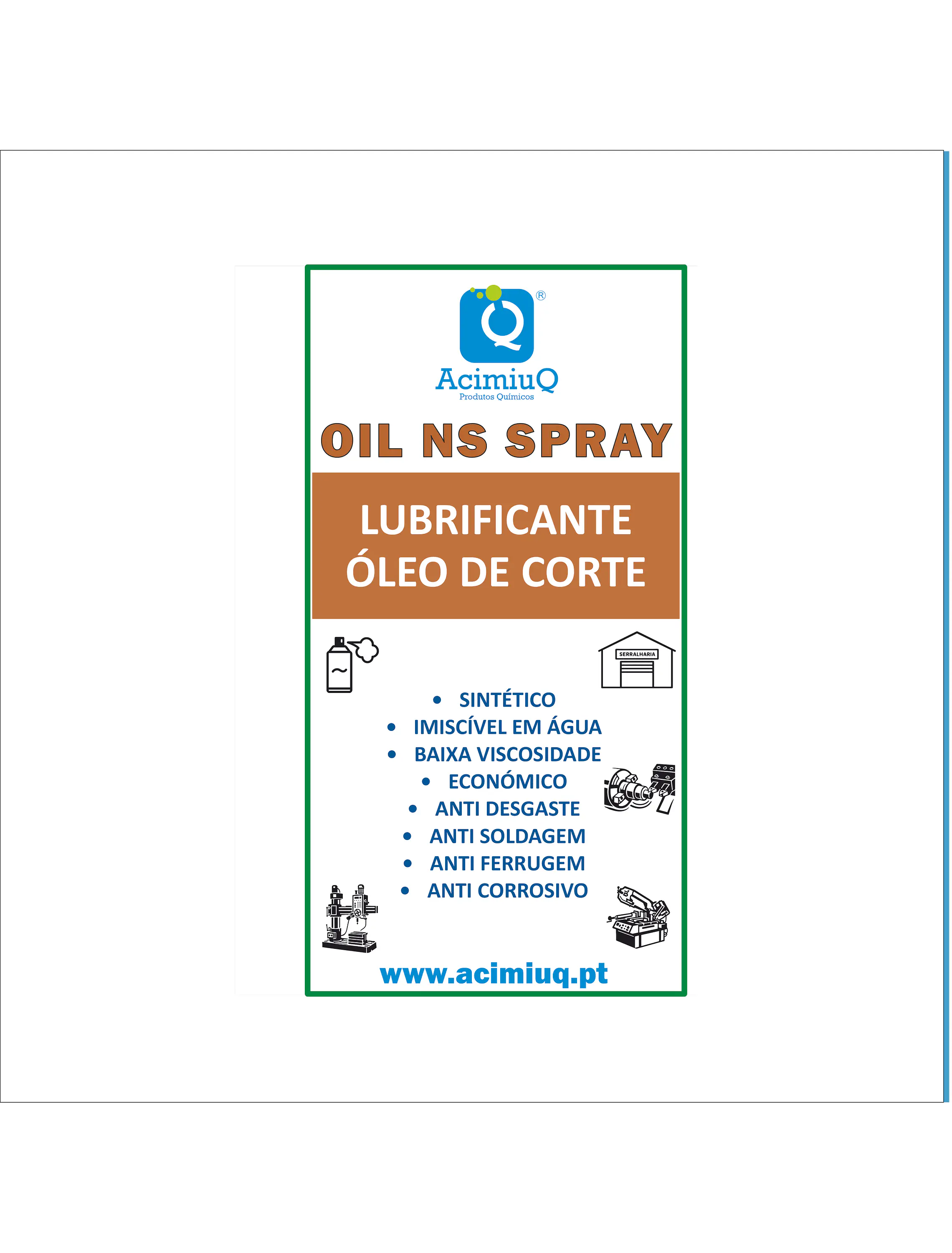 OIL NS SPRAY - Lubrificante óleo de corte  1