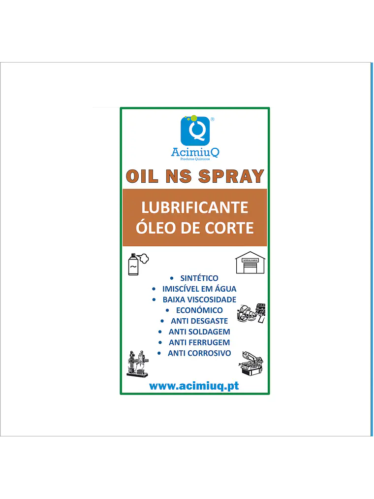 OIL NS SPRAY - Lubrificante óleo de corte  1