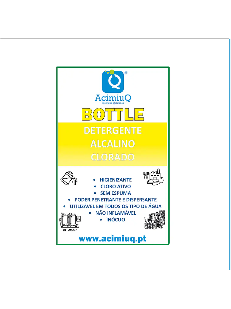 BOTTLE - Detergente alcalino clorado 1
