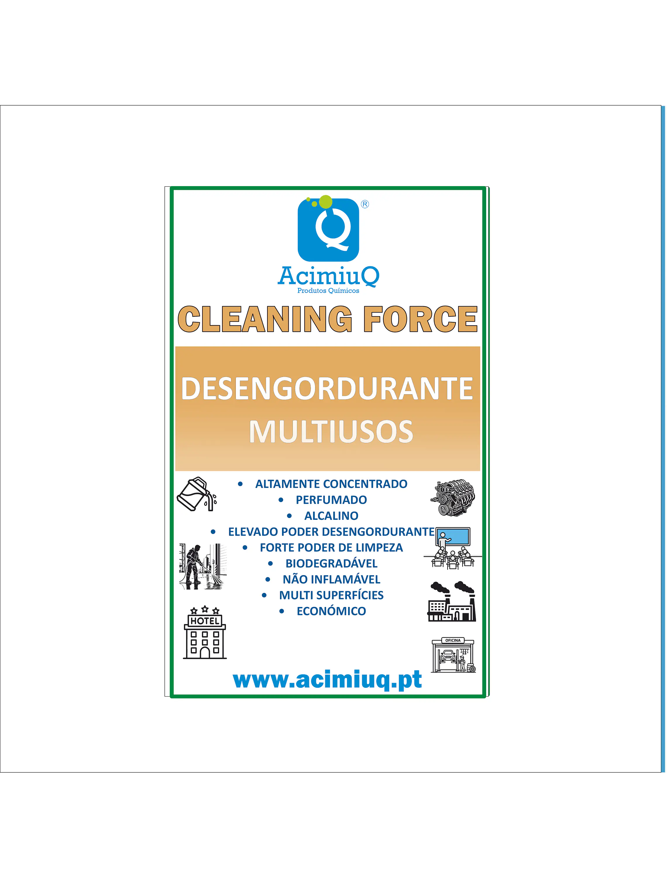 CLEANING FORCE - Desengordurante multiusos 1