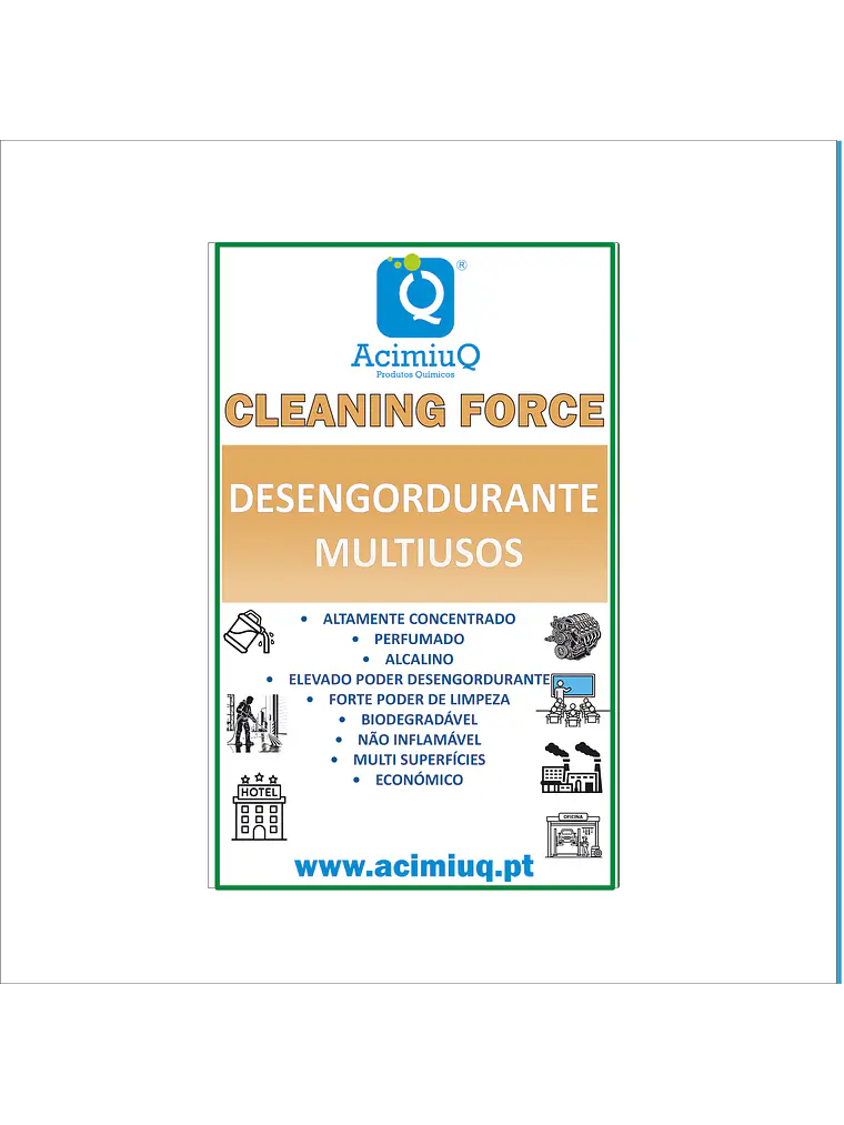 CLEANING FORCE - Desengordurante multiusos 1