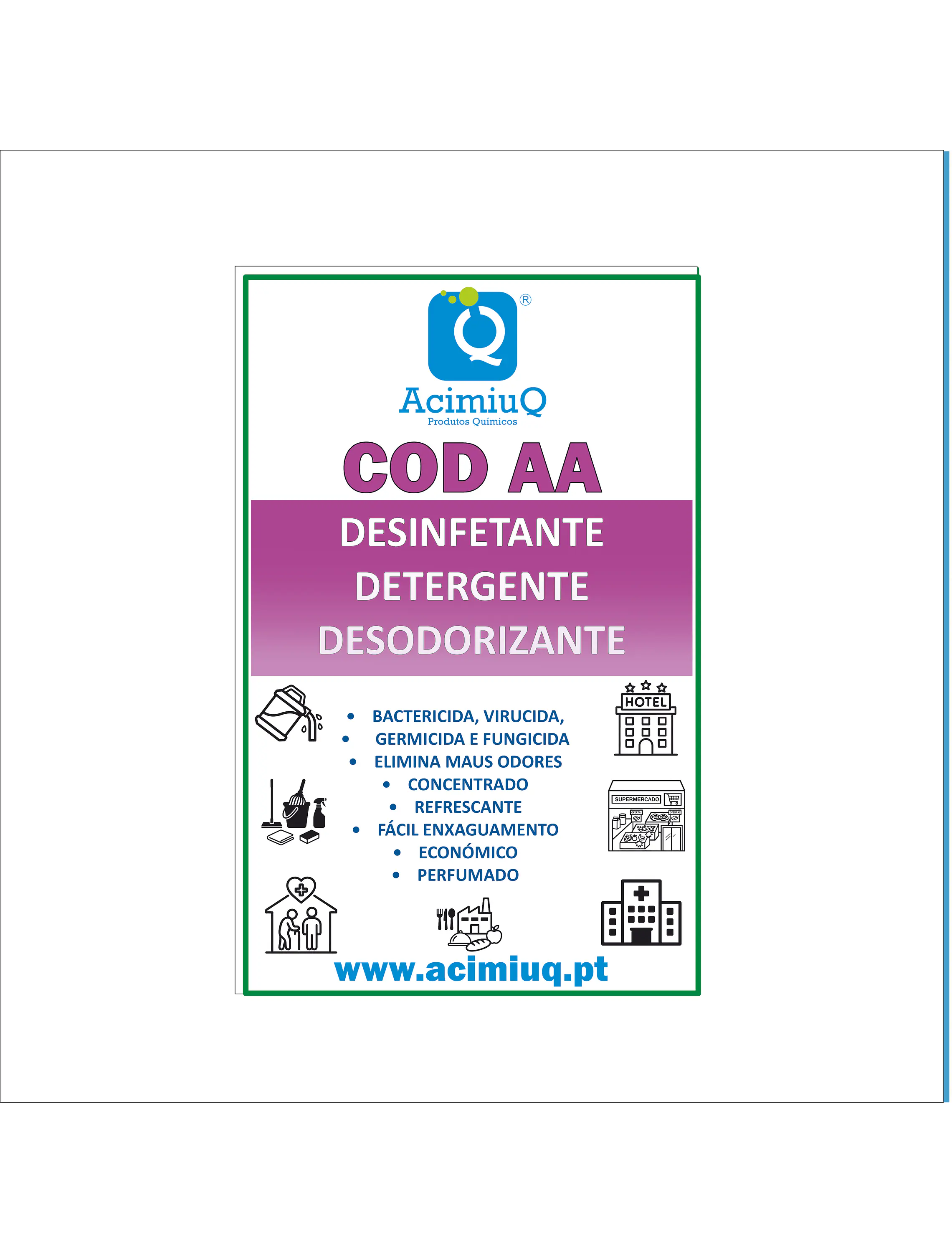 COD AA - Desinfetante detergente desodorizante 1