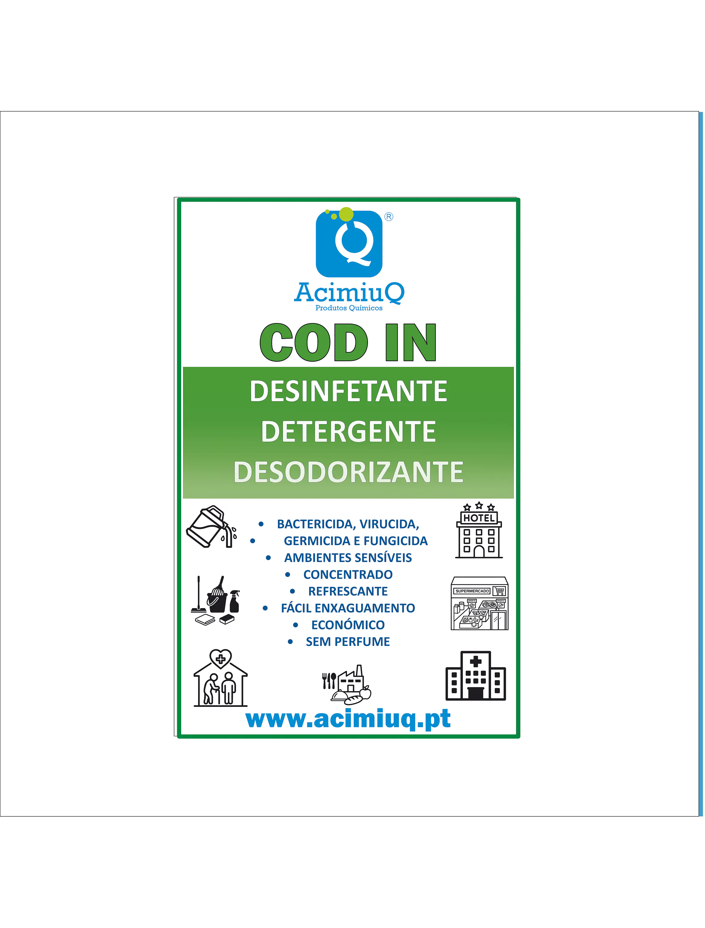 COD IN - Desinfetante detergente e desodorizante  1