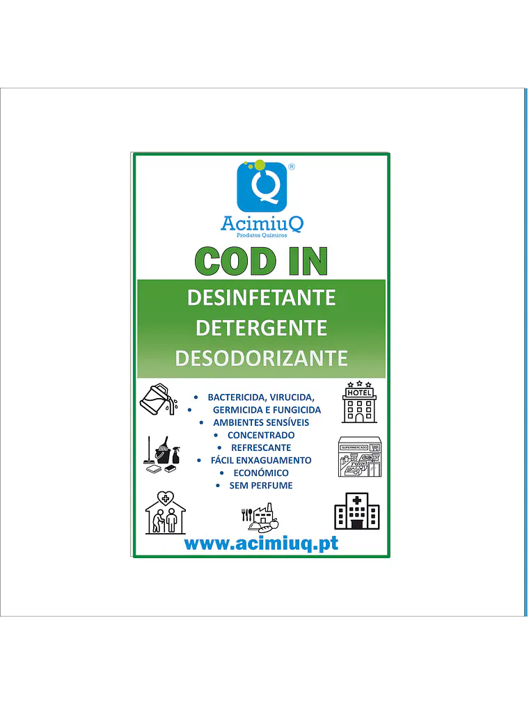 COD IN - Desinfetante detergente e desodorizante  1