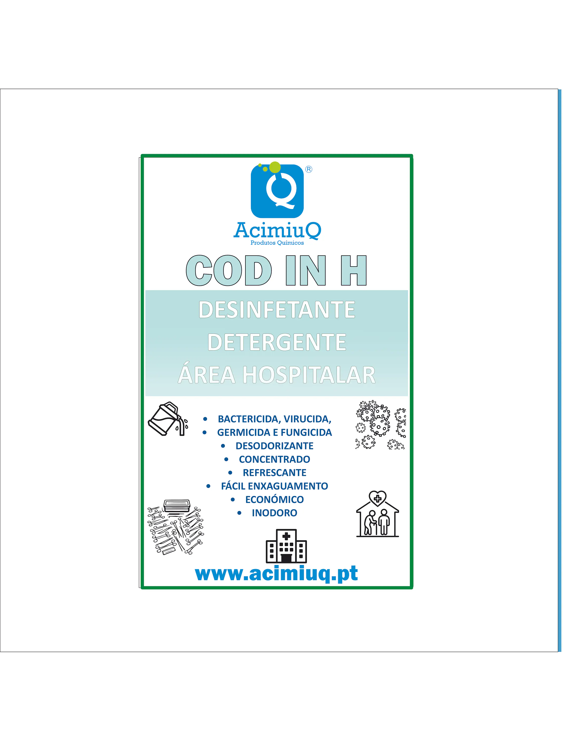 COD IN H - Desinfetante detergente área hospitalar  1