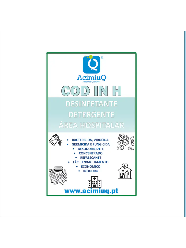 COD IN H - Desinfetante detergente área hospitalar  1