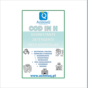 COD IN H - Desinfetante detergente área hospitalar 