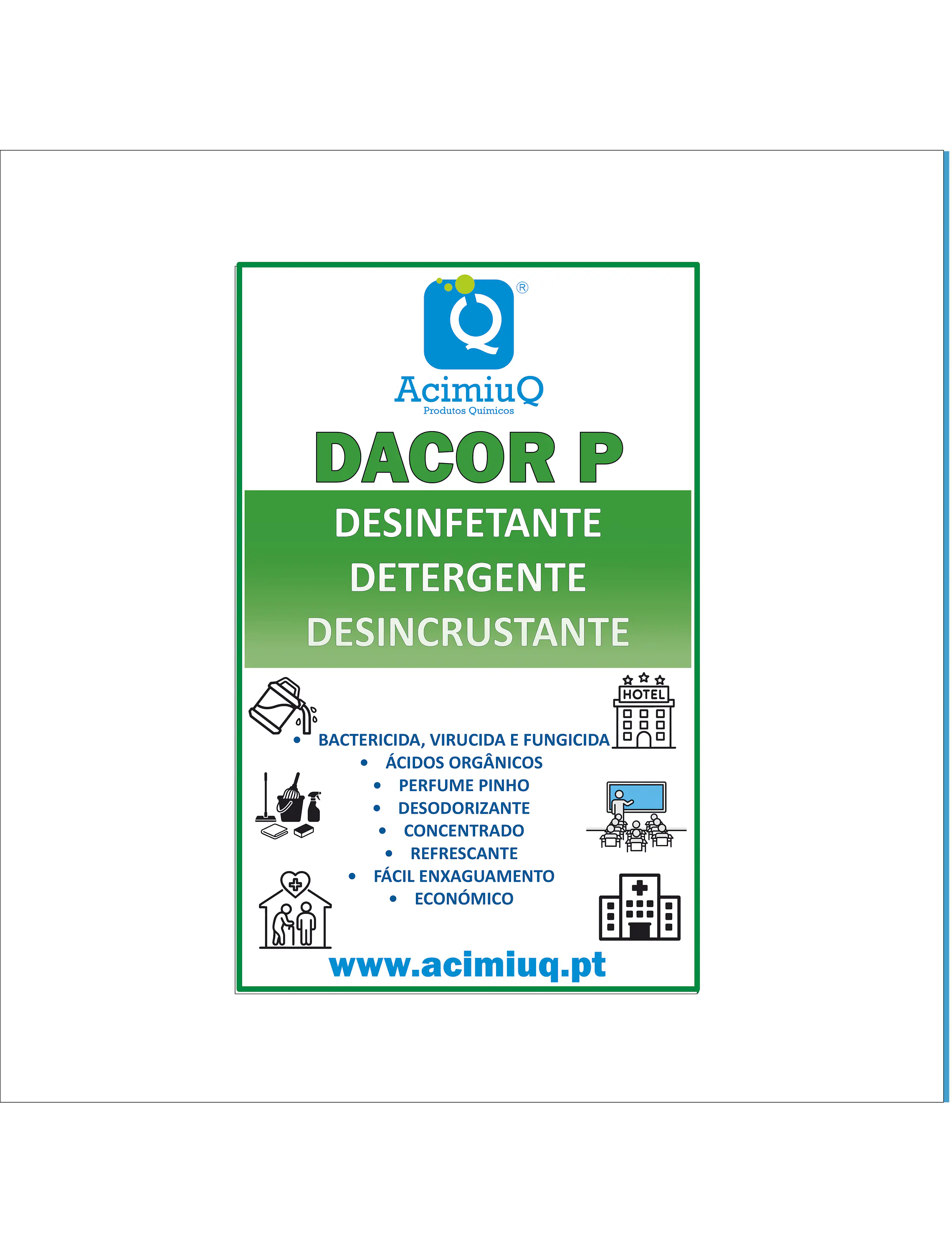 DACOR P - Desinfetante detergente desincrustante  1