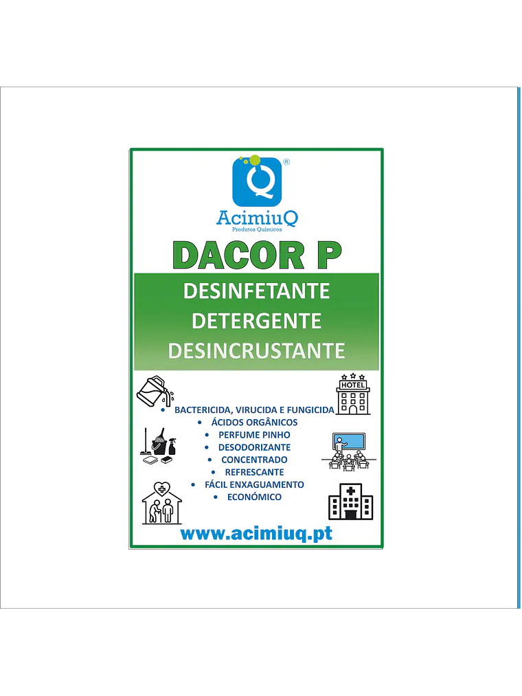 DACOR P - Desinfetante detergente desincrustante  1