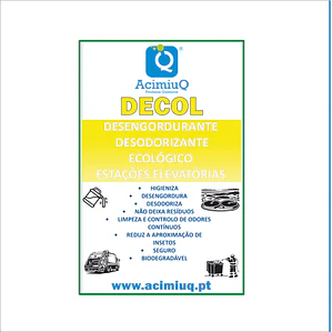DECOL - Desengordurante, desodorizante, ecológico para estações elevatórias