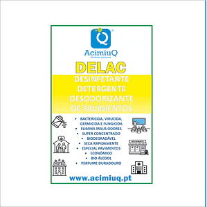 DELAC -  Desinfetante, detergente desodorizante de pavimentos  
