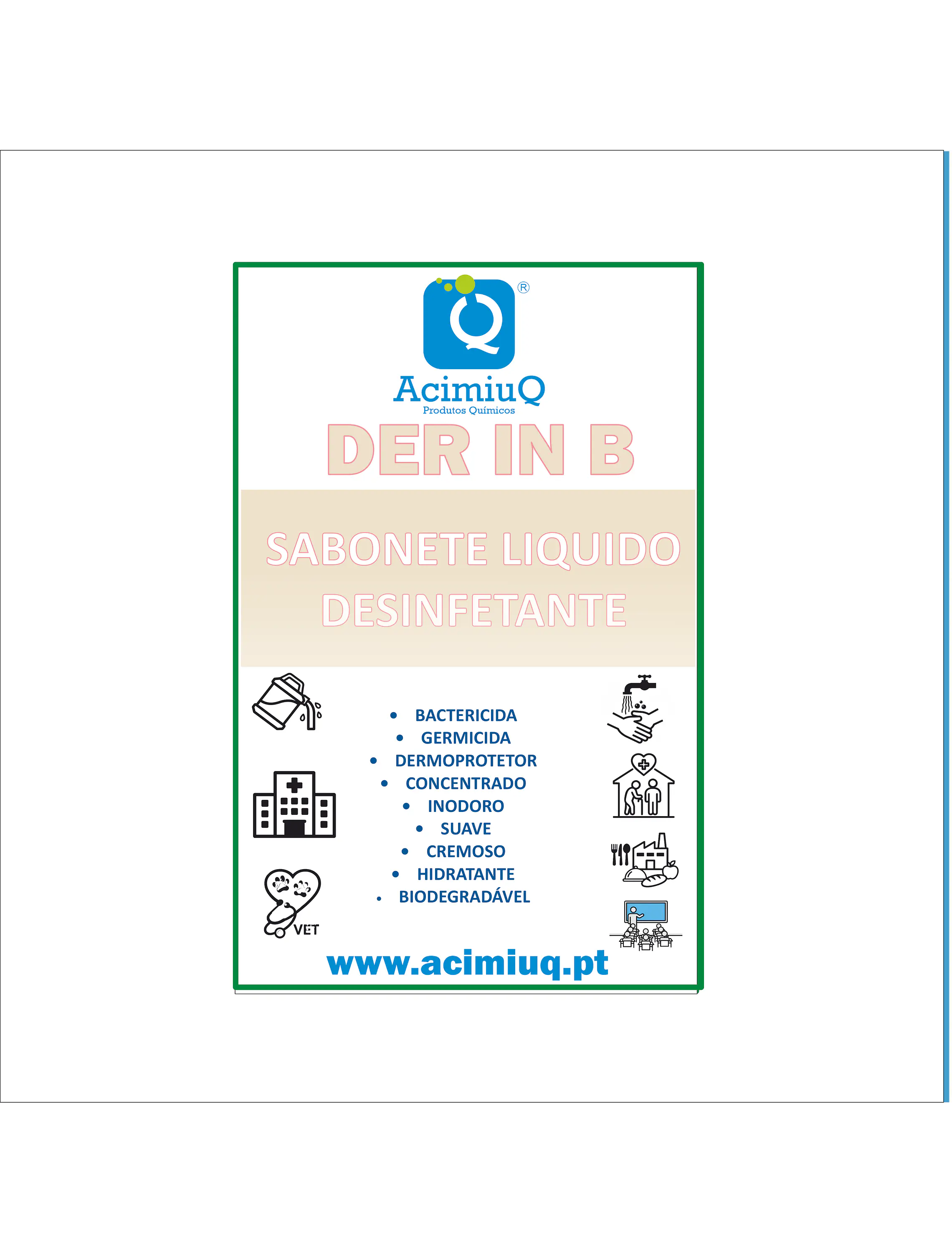 DER IN B - Sabonete líquido desinfetante 1