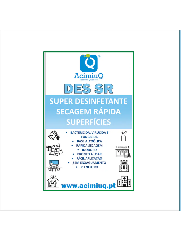 DES SR - Desinfetante de secagem rápida para superfícies  1