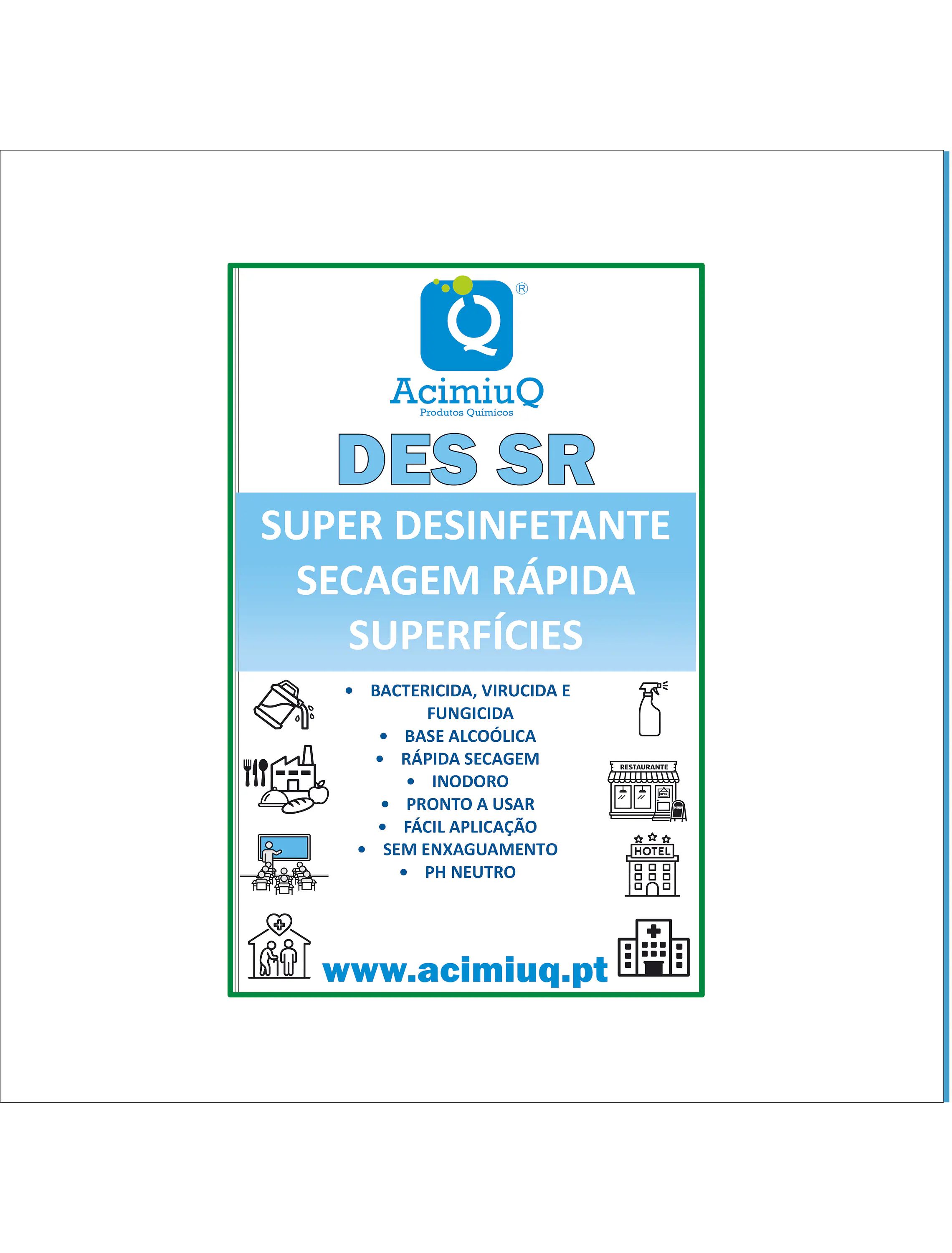 DES SR - Desinfetante de secagem rápida para superfícies   1