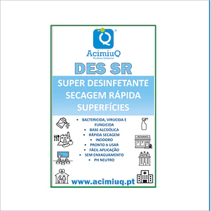 DES SR - Desinfetante de secagem rápida para superfícies  