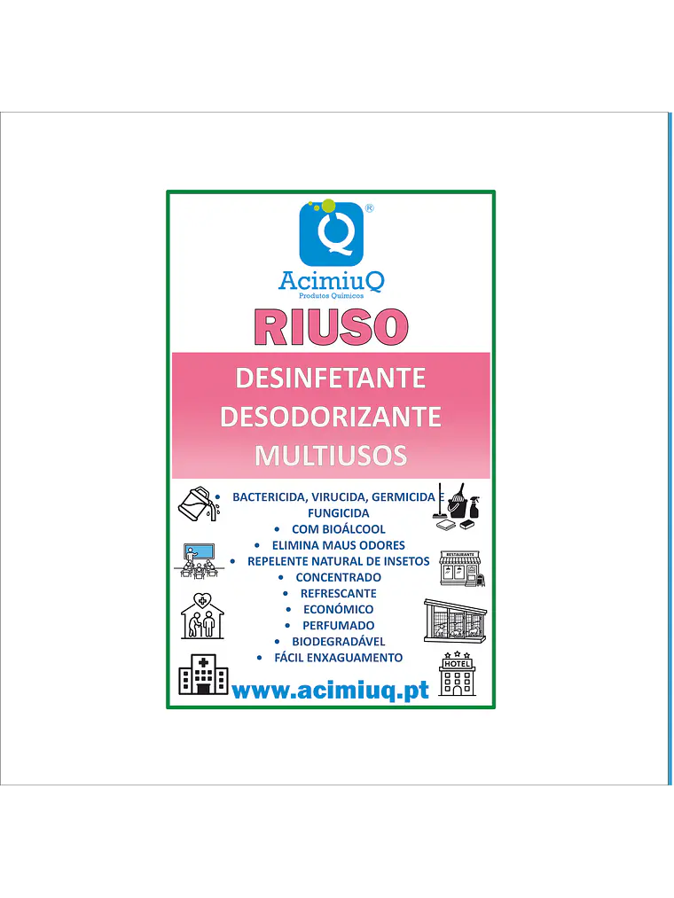 RIUSO - Desinfetante desodorizante multiusos  1
