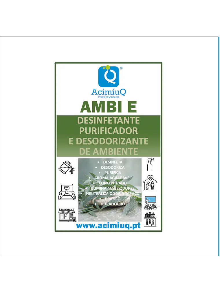 AMBI E - Desinfetante purificador e desodorizante de ambiente 1
