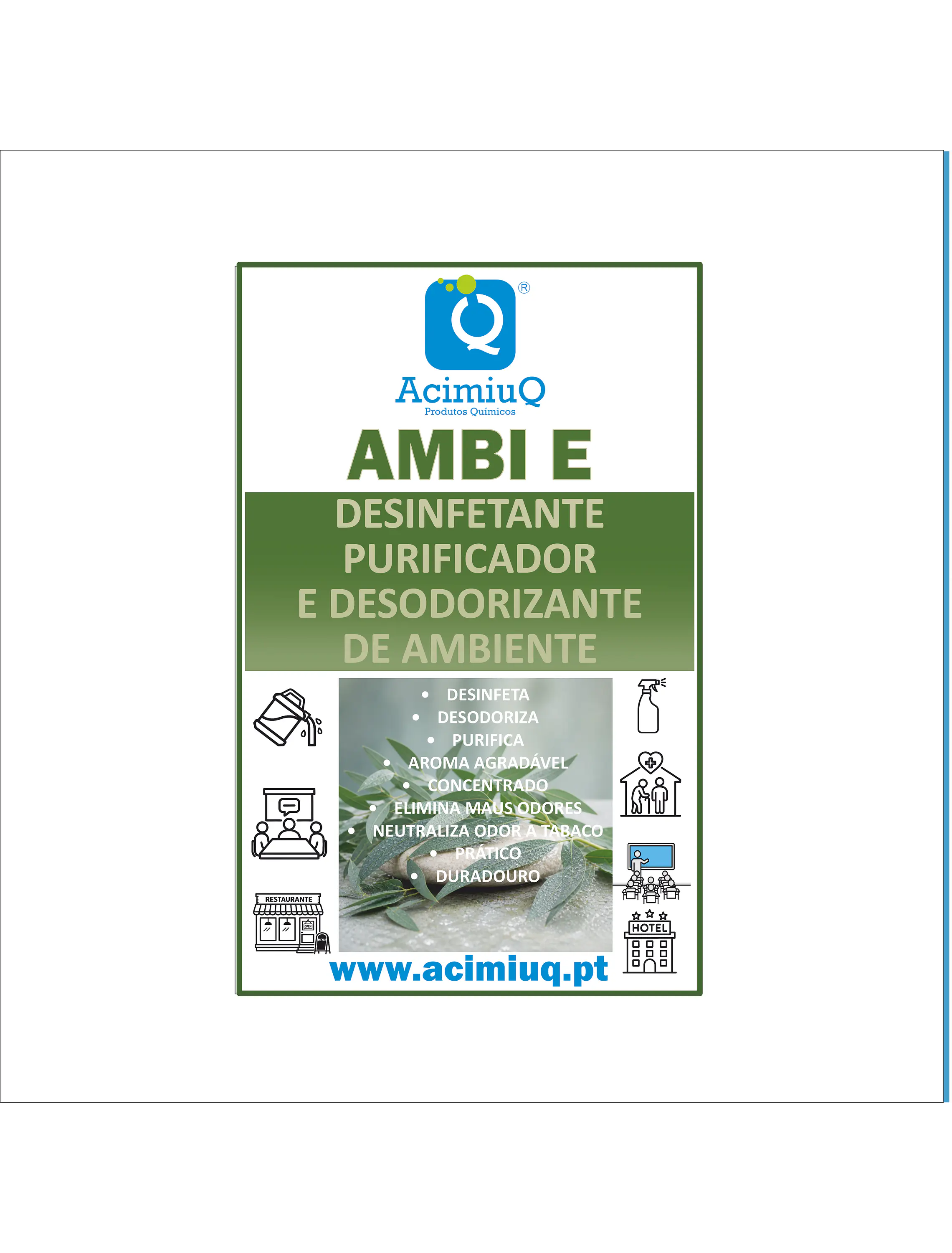 AMBI E - Desinfetante purificador e desodorizante de ambiente  1