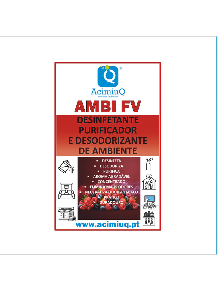 AMBI FV - Desinfetante purificador e desodorizante de ambiente 1
