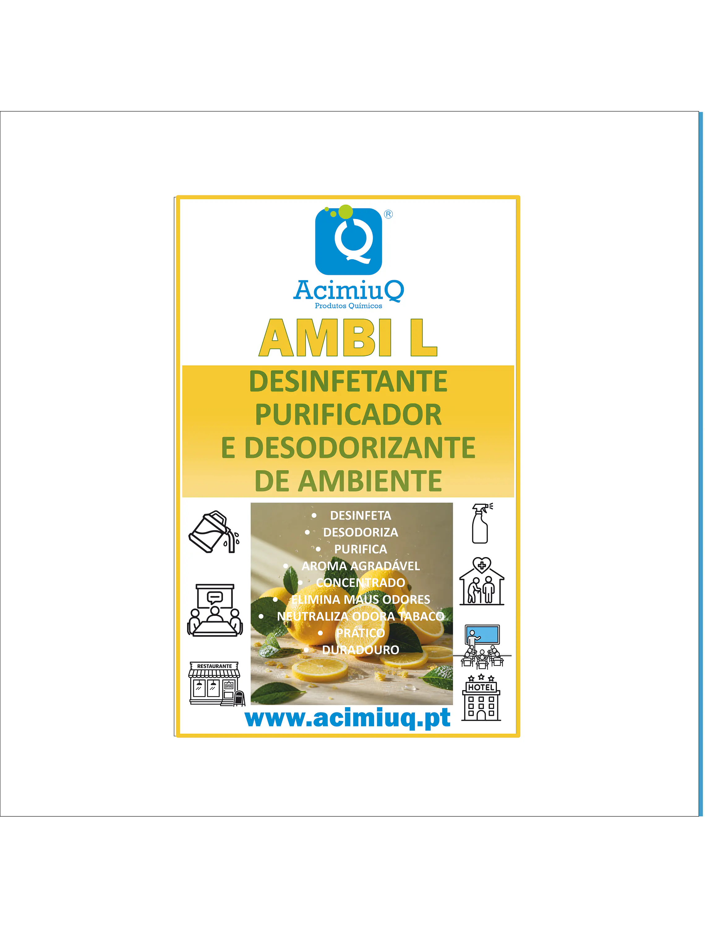 AMBI L - Desinfetante purificador e desodorizante de ambiente  1