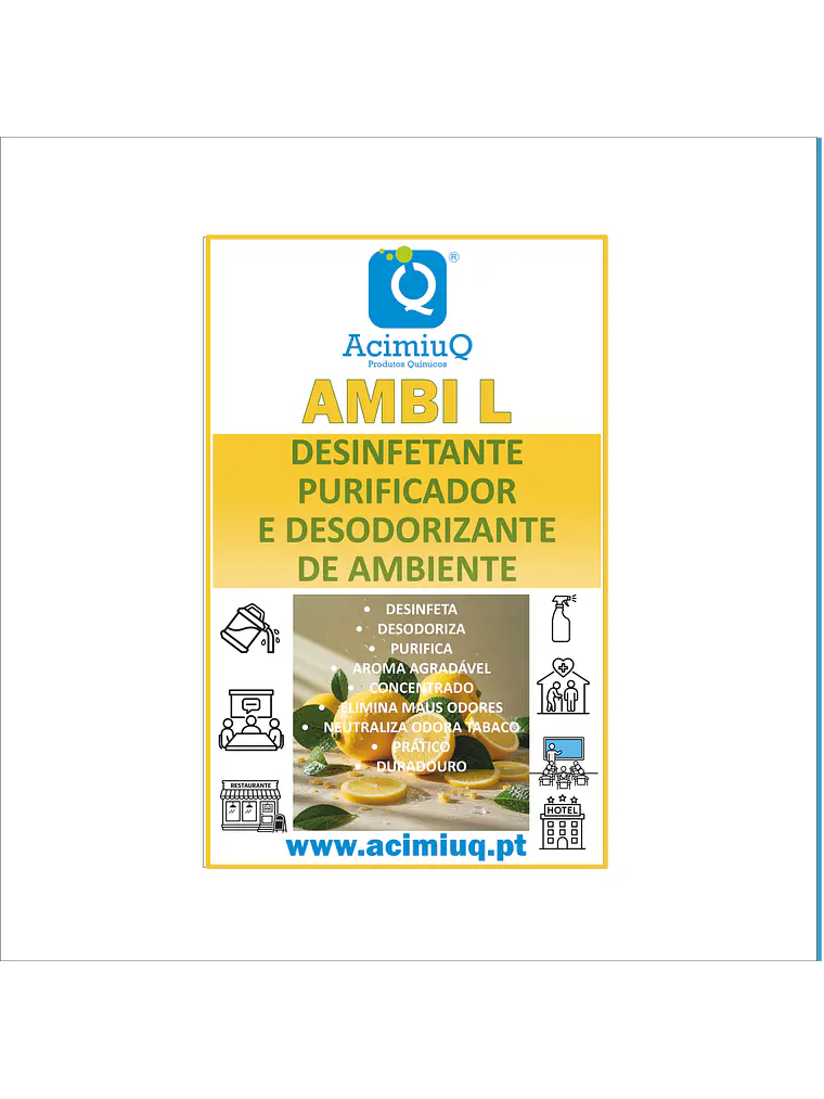 AMBI L - Desinfetante purificador e desodorizante de ambiente  1