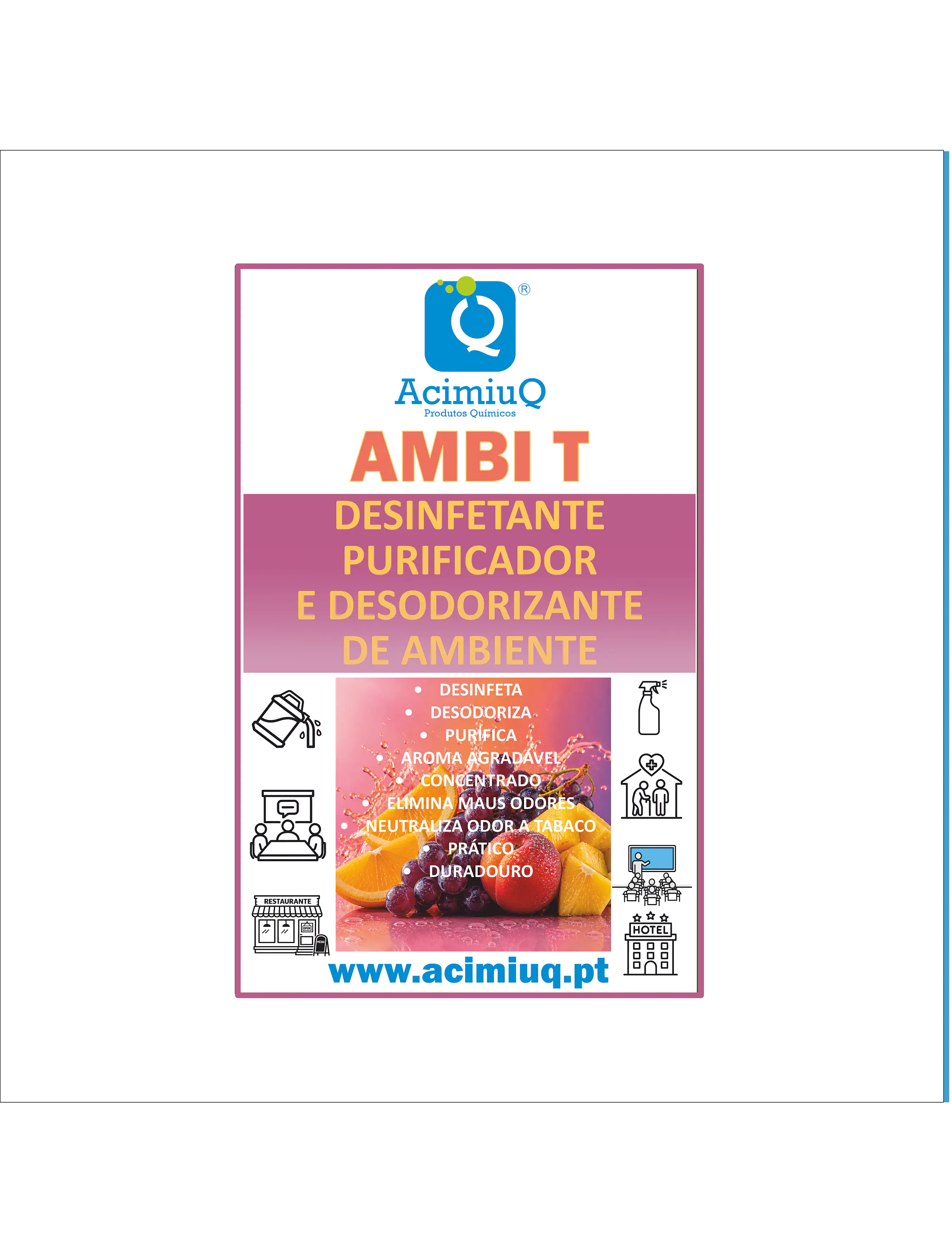 AMBI T - Desinfetante purificador e desodorizante de ambiente    1