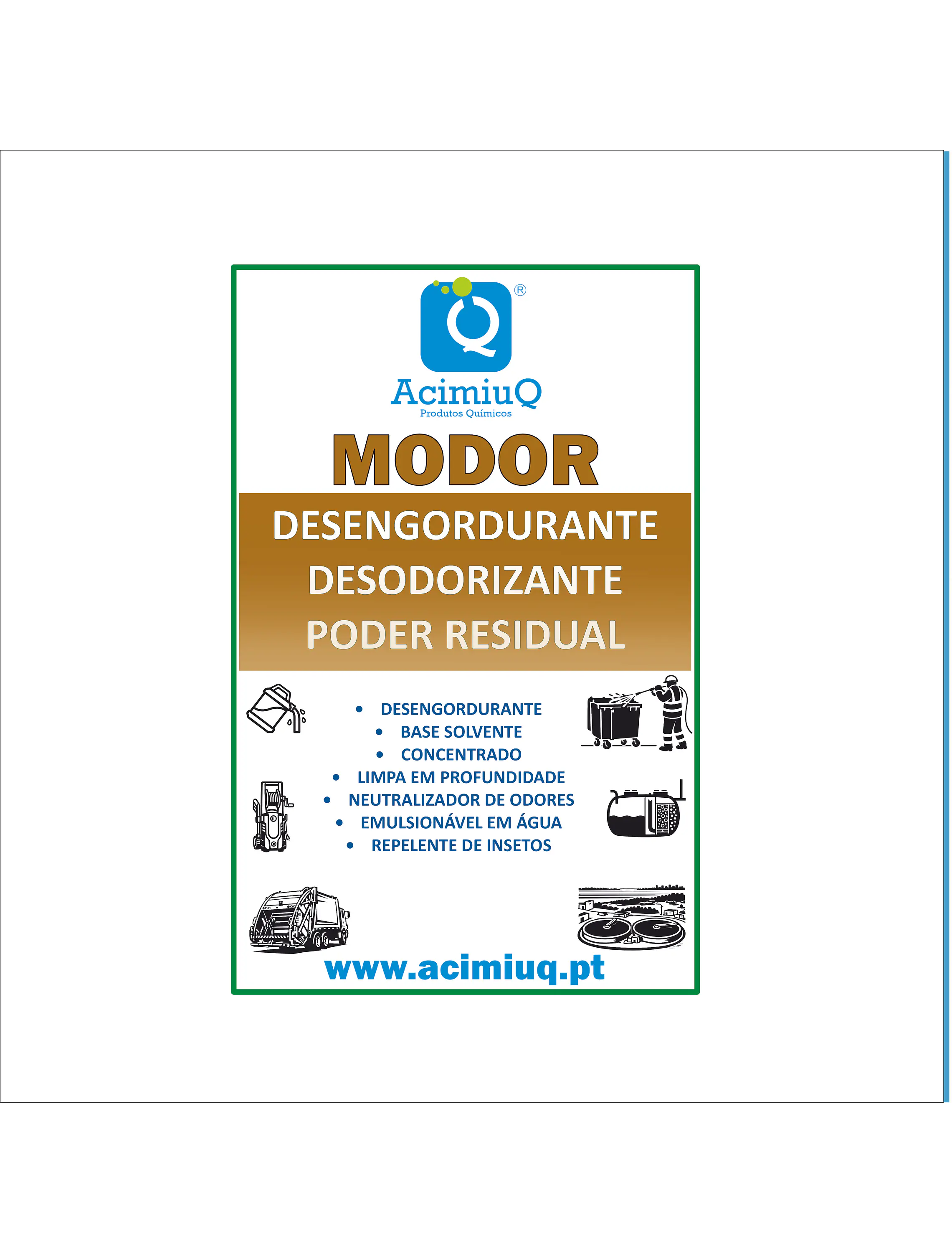 MODOR - Desengordurante desodorizante  poder residual   1