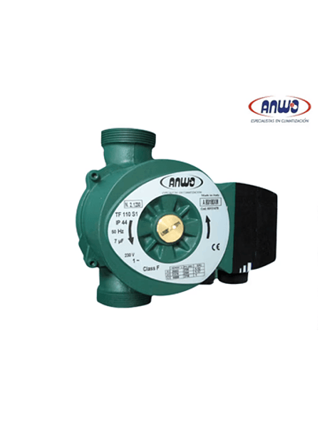BOMBA ANWO CIRCULADORA ROTOR HUMEDO VS 65/150 UNION BRONCE 1 220V KIT 1