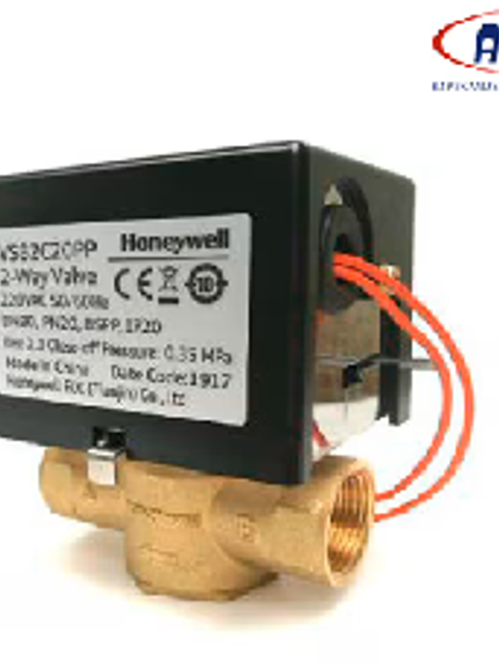 VÁLVULA FANCOIL HONEYWELL, RETORNO POR RESORTE 1/2 , DOS VÍAS, CONEXIÓN POR SURTIDOR 1